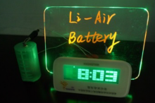 锂空气电池将从实验室的演示品转变为商品 成本和重量只有当期所用锂离子电池的1/5