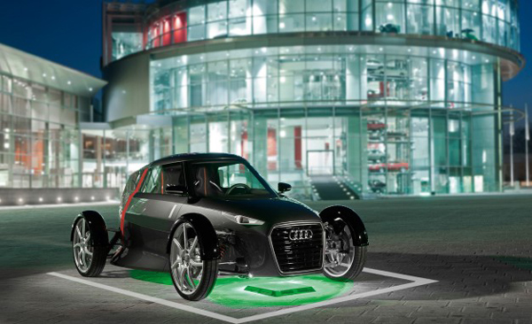 奥迪联合WiTricity开发的能够进行无线充电的Urban Concept概念车